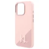 Чехол Karl Lagerfeld Silicone Shadow Metal Initial для iPhone 16 Pro Max Pink with MagSafe (KLHMP16XSCMKMPCP)