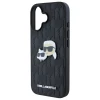 Чохол Karl Lagerfeld Monogram Karl & Choupette Head Pin для iPhone 16 Plus Black (KLHCP16MPGKLKCPK)