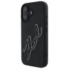 Чохол Karl Lagerfeld 3D Rubber Bicolor Signature для iPhone 16 Black (KLHCP16S3DRKSDLK)
