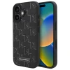 Чохол Karl Lagerfeld Leather Monogram Metal Logo для iPhone 16 Plus Black with MagSafe (KLHMP16MPKHPORPK)
