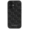 Чохол Karl Lagerfeld Leather Monogram Metal Logo для iPhone 16 Plus Black with MagSafe (KLHMP16MPKHPORPK)