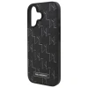 Чохол Karl Lagerfeld Leather Monogram Metal Logo для iPhone 16 Plus Black with MagSafe (KLHMP16MPKHPORPK)