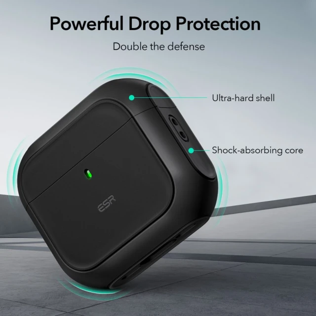 Чохол для навушників ESR Orbit Halolock для AirPods 4 Black with MagSafe (4894240217580)