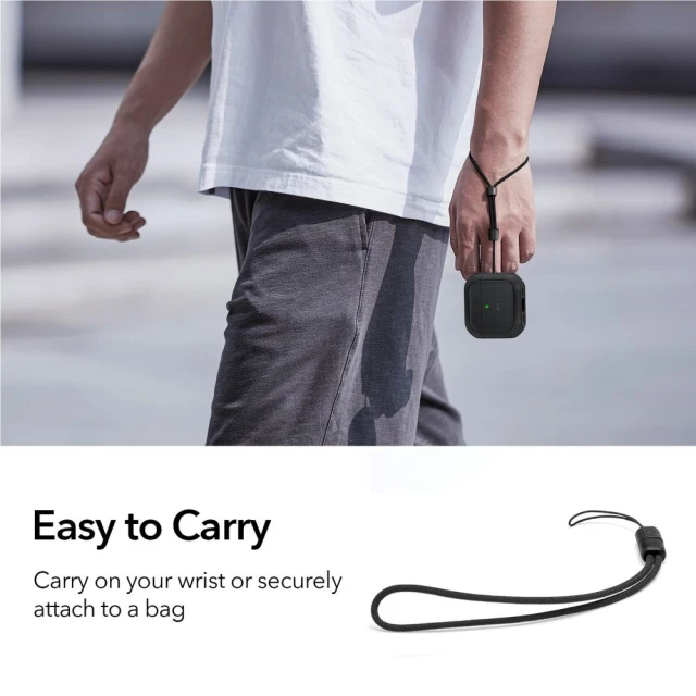 Чохол для навушників ESR Orbit Halolock для AirPods 4 Black with MagSafe (4894240217580)