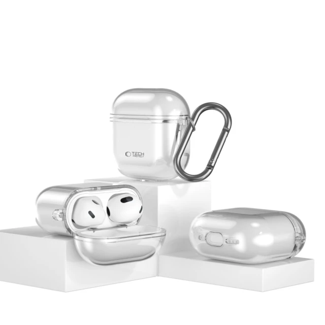 Чохол для навушників Tech-Protect FlexAir для AirPods 4 Clear (5906302370092)