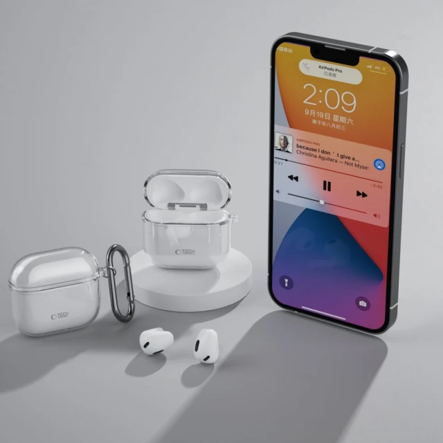 Чохол для навушників Tech-Protect FlexAir для AirPods 4 Clear (5906302370092)