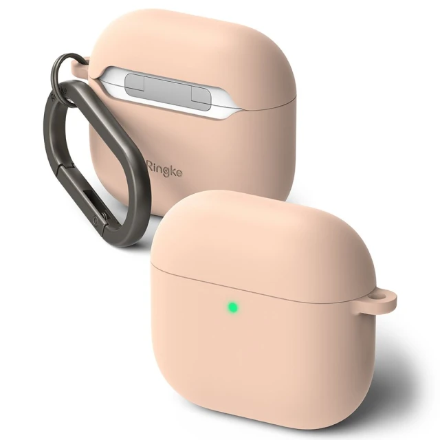 Чохол для навушників Ringke Silicone для AirPods 4 Pink Sand (8800274964204)