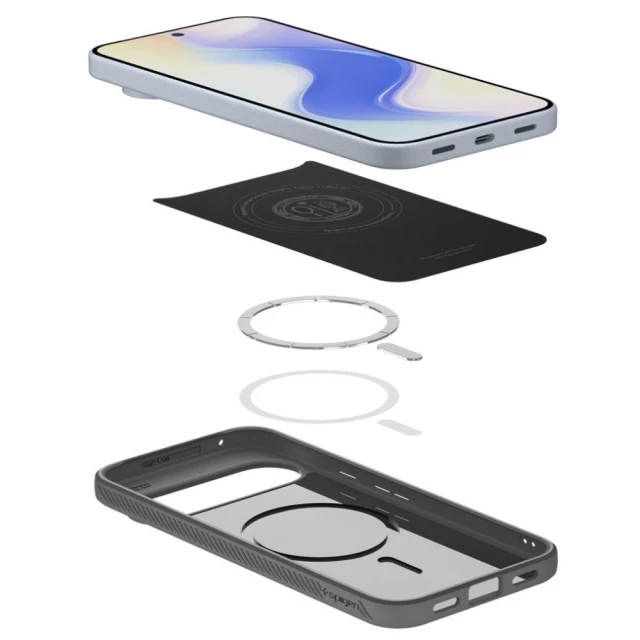 Чохол Spigen Liquid Air Mag для Google Pixel 10 Pro XL Marble Gray with MagSafe (ACS09720)