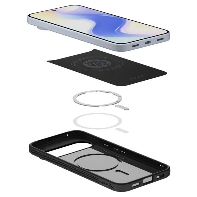 Чохол Spigen Liquid Air Mag для Google Pixel 10 Pro XL Matte Black with MagSafe (ACS09718)