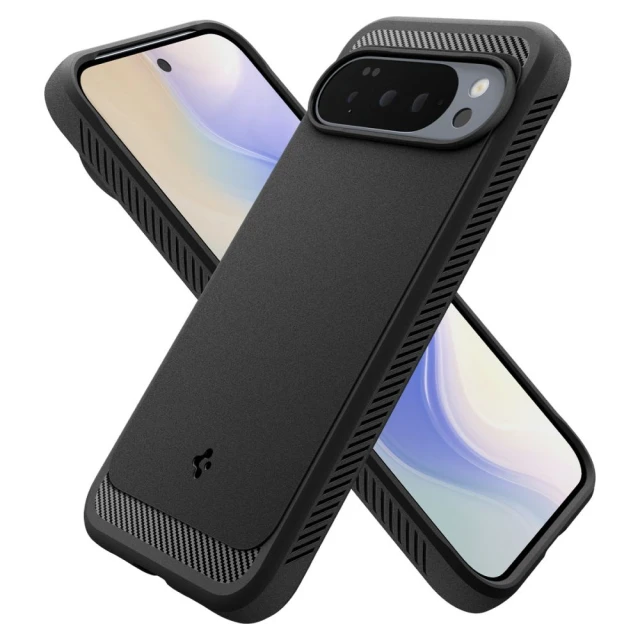 Чохол Spigen Rugged Armor для Google Pixel 10 Pro XL Matte Black with MagSafe (ACS09721)