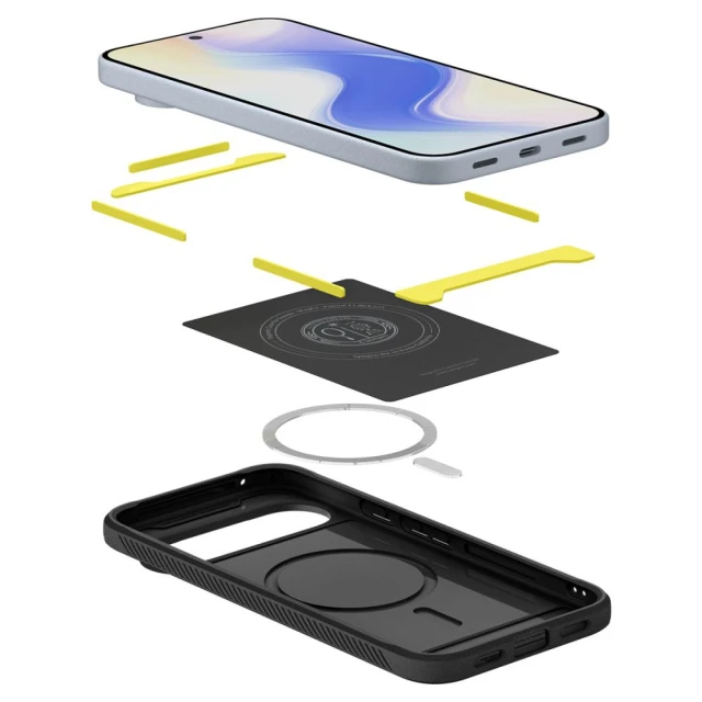 Чохол Spigen Rugged Armor для Google Pixel 10 Pro XL Matte Black with MagSafe (ACS09721)
