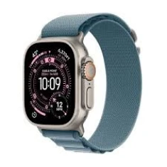 Смарт-годинник Apple Watch Ultra 3 GPS + Cellular 49mm Natural Titanium Case with Light Blue Alpine Loop Small (0195950608915)
