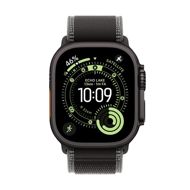 Смарт-годинник Apple Watch Ultra 3 5G 49 мм титановий корпус Black з браслетом Trail Loop S/M Graphite (0195950610482)