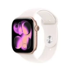 Смарт-годинник Apple Watch Series 11 GPS + Cellular 46mm Rose Gold Aluminium Case with Light Blush Sport Band M/L (0195950631296)