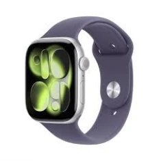 Смарт-годинник Apple Watch Series 11 GPS + Cellular 46mm Silver Aluminium Case with Purple Fog Sport Band M/L (0195950631326)