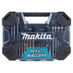 Набір свердел і біт для шуруповерта Makita 104 шт (E-22604)
