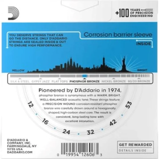 Струни для акустичної гітари D'Addario EJ16 (019954121143)