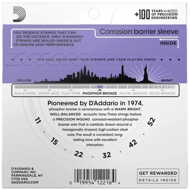 Струни для акустичної гітари D'Addario EJ26 (019954122164)