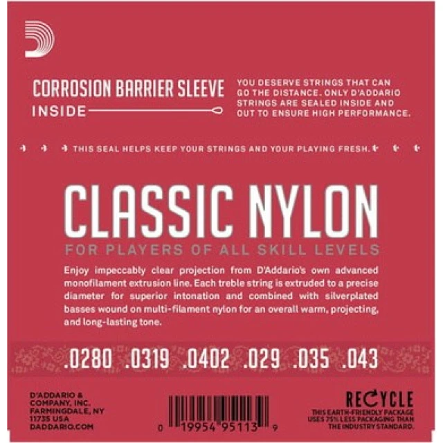 Струни для класичної гітари D'Addario EJ27N (019954951139)
