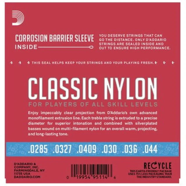 Струни для класичної гітари D'Addario EJ27H (019954951146)