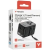 Мережевий адаптер Verbatim GaN EU/UK/US 2xUSB-C/2xUSB-A/1xUSB-C PD 100W Black (30191)