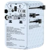 Адаптер подорожній Verbatim GaN EU/UK/US 2xUSB-C/2xUSB-A/USB-C PD 100W Blue (30192)