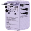 Адаптер Verbatim подорожній EU/UK/US GaN 2xUSB-C/2xUSB-A/1xUSB-C PD 100W Purple (30193)