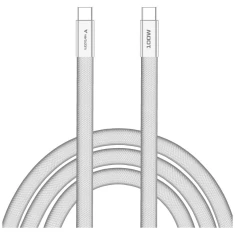 Кабель Verbatim Sync & Charge SoftTouch USB-C to USB-C 100W PD3.0 120см White (30277)