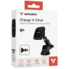 Автотримач Verbatim n Drive Qi2 з бездротовою зарядкою 15W RGB CND-01 Black (31860)