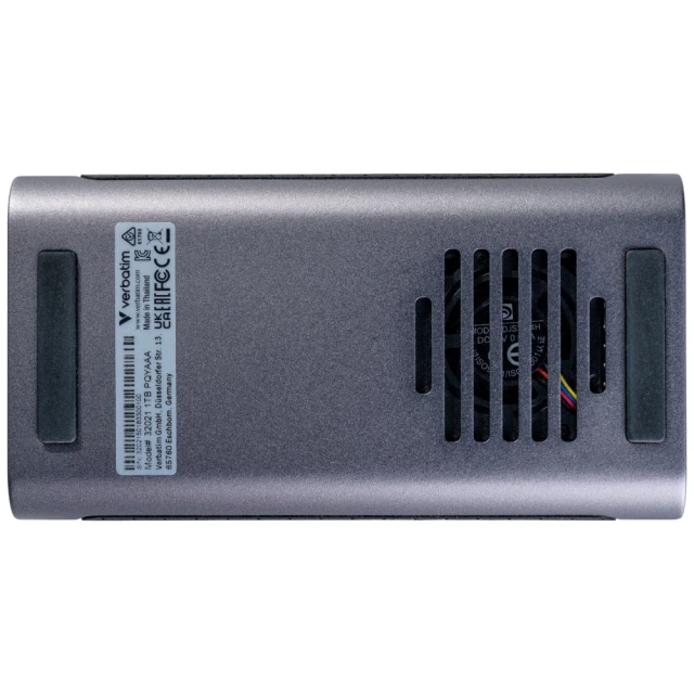 Зовнішній SSD Verbatim TurboMetal 1TB USB4 USB-C Grey (32021)