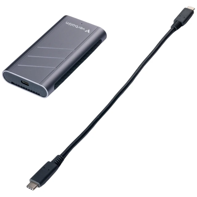 Зовнішній SSD Verbatim TurboMetal 1TB USB4 USB-C Grey (32021)