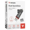 USB-флешка Verbatim 1TB USB-A/USB-C Dual QuickStick (32043)