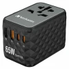 Адаптер Verbatim UTA-05 подорожній EU/UK/US GaN 2xUSB-A/2xUSB-C PD 65W Black (32120)