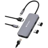 Хаб Verbatim USB-C - HDMI/USB-C/Ethernet/2xUSB-A 3.0 Silver (32150)