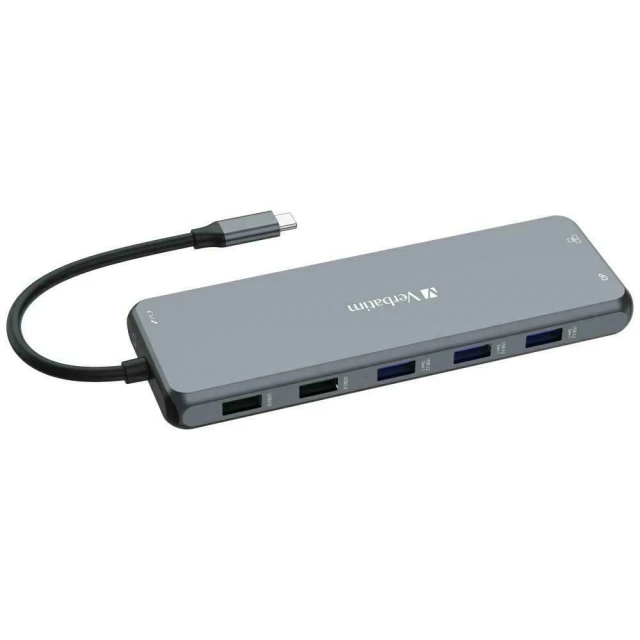 Адаптер Verbatim Hub USB-C Aluminum (32153)