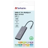 Адаптер Verbatim Hub USB-C 2xHDMI/VGA/Ethernet/5xUSB-A/Jack 3.5mm/2xUSB-C/SD/microSD Aluminum (32154)