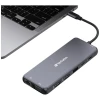 Адаптер Verbatim Hub USB-C 2xHDMI/VGA/Ethernet/5xUSB-A/Jack 3.5mm/2xUSB-C/SD/microSD Aluminum (32154)