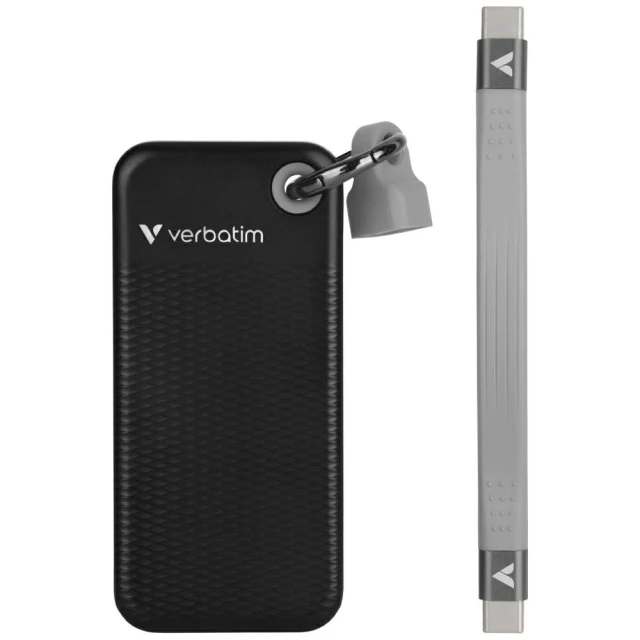 SSD зовнішній Verbatim Pocket SSD 2TB USB-C 3.2 gen.2 Black-Grey (32194)