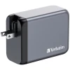 Зарядний пристрій Verbatim GaN 200W 3xUSB-C/USB-A + Адаптер EU/UK/US GNC-200 (32204)