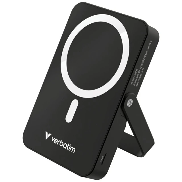 Powerbank Verbatim Charge n Go Magnetic Wireless 10000mAh з підставкою Black (32264)