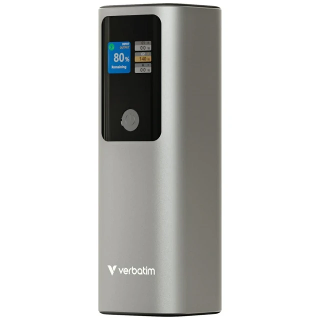 Павербанк Verbatim Charge n Go 27000mAh 140W 2xUSB-C PD 3.1 Grey (32269)