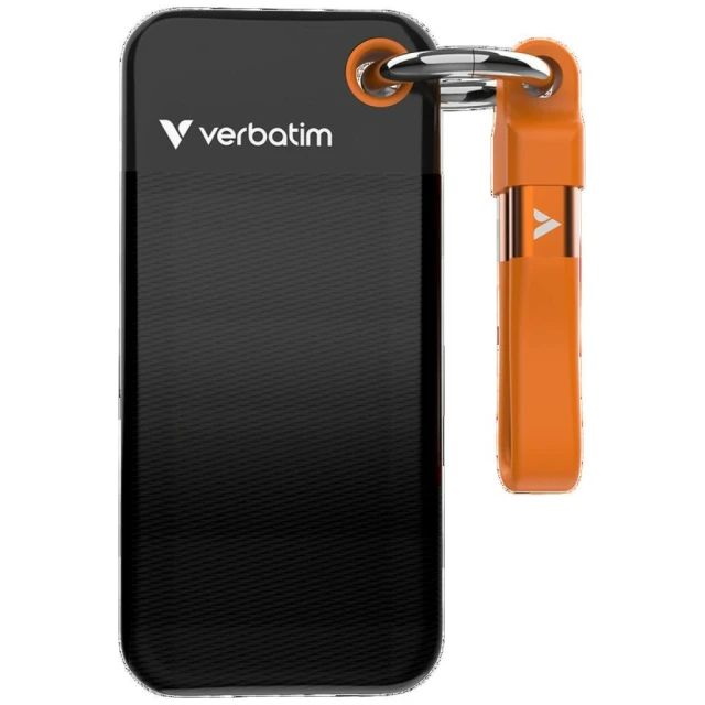 SSD зовнішній Verbatim Pocket SSD 512GB USB-C 3.2 gen.2 Black-Orange (32285)