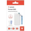 SSD зовнішній Verbatim Pocket SSD 1TB USB-C 3.2 gen.2 White-Light Blue (32320)