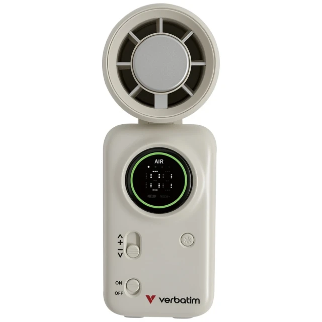 Портативний вентилятор Verbatim Cool n Go Ice Touch White Silver (32346)