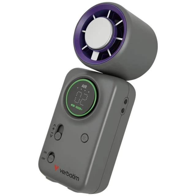 Портативний вентилятор Verbatim Cool n Go Ice Touch Purple Grey (32347)