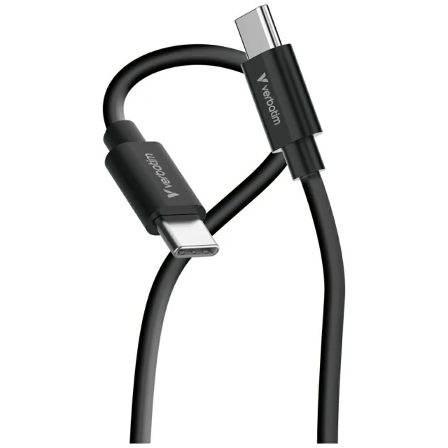 Кабель Verbatim Essentials USB-C to USB-C 60W Black White (2 pack) (32391)
