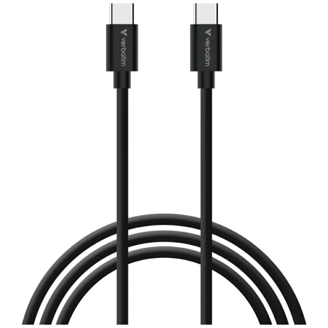 Кабель Verbatim Essentials USB-C to USB-C 60W Black White (2 pack) (32391)