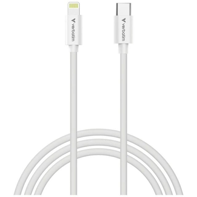 Кабелі Verbatim Sync & Charge USB-C to Lightning Essentials 27W Black White (2 pack) (32392)