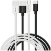 Кабелі Verbatim Sync & Charge USB-C to USB-A Essentials 18W Black White (2 pack) (32393)