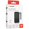 Зовнішний диск Verbatim Pocket SSD 256GB USB-C 3.2 Gen.2 Black (32415)